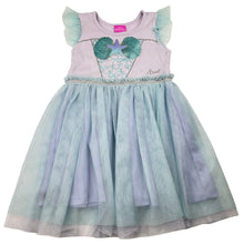 Load image into Gallery viewer, Girls Disney, Princess Ariel Little Mermaid cotton &amp; tulle dress, FUC, size 4, L: 54cm