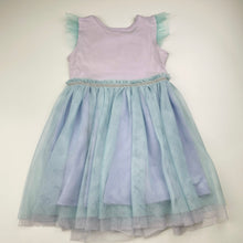 Load image into Gallery viewer, Girls Disney, Princess Ariel Little Mermaid cotton &amp; tulle dress, FUC, size 4, L: 54cm