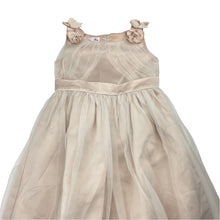 Load image into Gallery viewer, Girls Victoria Rose, light bronze formal / party dress, small marks on ribbon, FUC, size 7, L: 87cm