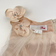 Load image into Gallery viewer, Girls Victoria Rose, light bronze formal / party dress, small marks on ribbon, FUC, size 7, L: 87cm