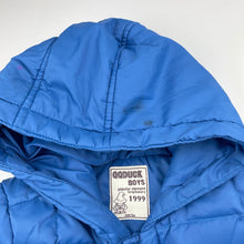 Load image into Gallery viewer, Boys QQDUCK BOYS, duck down filled jacket / coat, marks throughout, FUC, size 5,  
