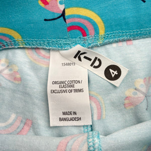 Girls KID, colourful bike shorts, elasticated, FUC, size 4,  