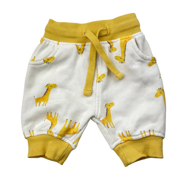 Unisex Baby Berry, fleece lined pants / bottoms, giraffes, EUC, size 0000,  