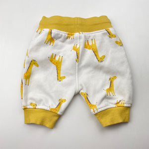 Unisex Baby Berry, fleece lined pants / bottoms, giraffes, EUC, size 0000,  