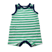 Load image into Gallery viewer, Boys Target, striped stretchy romper, EUC, size 0,  