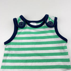 Boys Target, striped stretchy romper, EUC, size 0,  