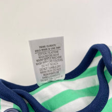Load image into Gallery viewer, Boys Target, striped stretchy romper, EUC, size 0,  