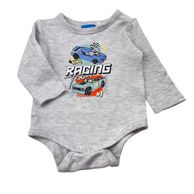 Boys Hot Wheels, cotton bodysuit / romper, EUC, size 000,  