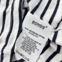 Load image into Gallery viewer, Unisex Bonds, striped Aust cotton long sleeve tee / top, FUC, size 1,  