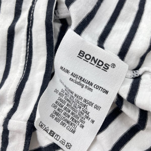 Unisex Bonds, striped Aust cotton long sleeve tee / top, FUC, size 1,  