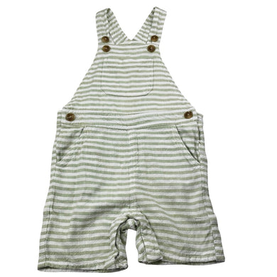 Unisex Cotton On, striped viscose / linen overalls / shortalls, GUC, size 1,  