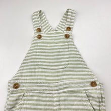 Load image into Gallery viewer, Unisex Cotton On, striped viscose / linen overalls / shortalls, GUC, size 1,  