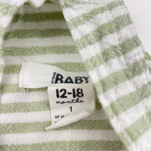 Load image into Gallery viewer, Unisex Cotton On, striped viscose / linen overalls / shortalls, GUC, size 1,  