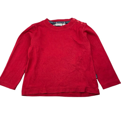 Boys JoJo Maman Bebe, cotton long sleeve top, wash fade & marks right sleeve, FUC, size 4-5,  