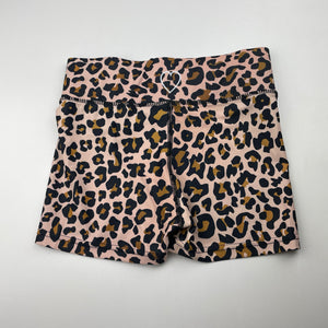 Girls Lisa Trujillo, leopard print activewear shorts, Sz: 4XL, EUC, size 14-16,  