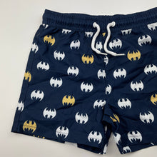 Load image into Gallery viewer, Boys DC Comics, Batman lightweight board shorts, elasticated, EUC, size 6,  