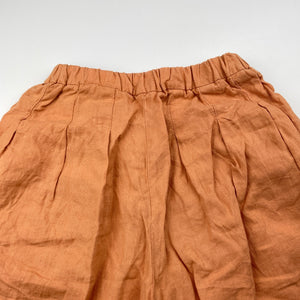 Girls Zara, linen blend culottes / shorts, elasticated, EUC, size 11-12,  
