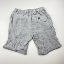 Load image into Gallery viewer, Boys Next, grey linen / cotton shorts, adjustable, EUC, size 6-7,  