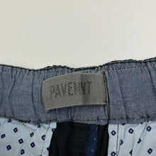 Load image into Gallery viewer, Boys Pavement, black stretch cotton shorts, drawcord, W: 32cm across, GUC, size 8-10,  