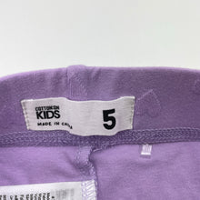 Load image into Gallery viewer, Girls Cotton On, purple bike shorts, elasticated, GUC, size 5,  