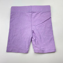 Load image into Gallery viewer, Girls Cotton On, purple bike shorts, elasticated, GUC, size 5,  
