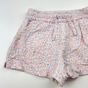 Girls Cotton On, floral cotton shorts, elasticated, GUC, size 4,  