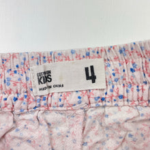 Load image into Gallery viewer, Girls Cotton On, floral cotton shorts, elasticated, GUC, size 4,  