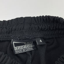 Load image into Gallery viewer, Boys Bad Boy, black sports / activewear shorts, elasticated, FUC, size 4,  