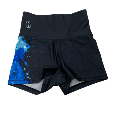 Girls ACTIVATED INDUSTRY, black & blue activewear shorts, EUC, size 12,  