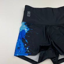 Load image into Gallery viewer, Girls ACTIVATED INDUSTRY, black &amp; blue activewear shorts, EUC, size 12,  