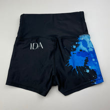 Load image into Gallery viewer, Girls ACTIVATED INDUSTRY, black &amp; blue activewear shorts, EUC, size 12,  
