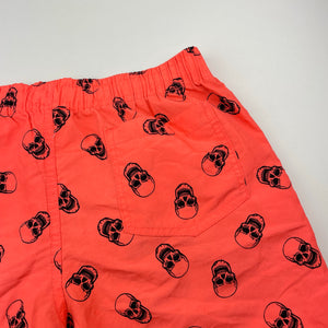 Boys Favourites, fluoro board shorts, elasticated, skulls, GUC, size 12,  