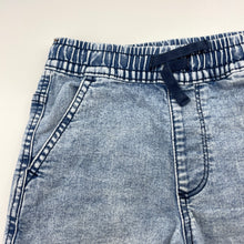 Load image into Gallery viewer, Boys Target, stretch knit denim shorts, elasticated, GUC, size 7,  
