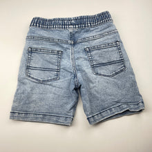 Load image into Gallery viewer, Boys Target, stretch knit denim shorts, elasticated, GUC, size 7,  