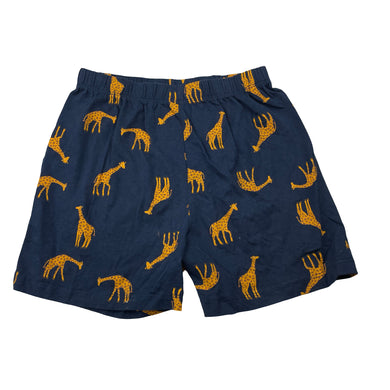 Unisex Anko, navy cotton pyjama shorts, giraffes, EUC, size 7,  