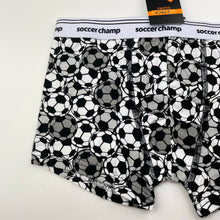 Load image into Gallery viewer, Boys Tilt, stretchy pyjama shorts, soccer, NEW, size 8-10,  