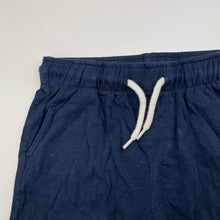 Load image into Gallery viewer, Boys Anko, navy cotton shorts, elasticated, GUC, size 5,  