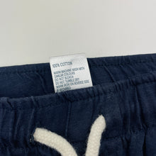 Load image into Gallery viewer, Boys Anko, navy cotton shorts, elasticated, GUC, size 5,  