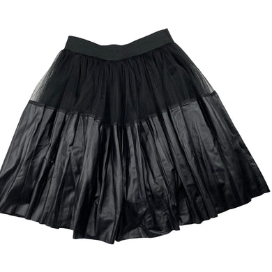Girls Sirin Girls, lined black skirt, elasticated, L: 42cm, GUC, size 8-9,  