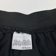 Load image into Gallery viewer, Girls Sirin Girls, lined black skirt, elasticated, L: 42cm, GUC, size 8-9,  