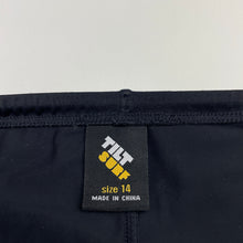 Load image into Gallery viewer, Boys Tilt, black swim shorts, elasticated, EUC, size 14,  