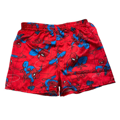 Boys Marvel, Spiderman lightweight pyjama shorts, elasticated, EUC, size 4-6,  