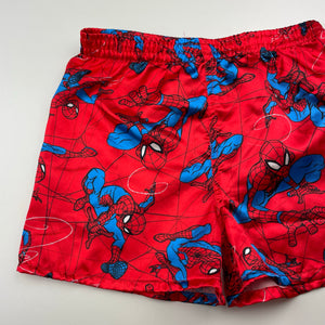 Boys Marvel, Spiderman lightweight pyjama shorts, elasticated, EUC, size 4-6,  