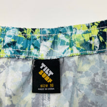 Load image into Gallery viewer, Boys Tilt, lightweight board shorts, elasticated, EUC, size 16,  
