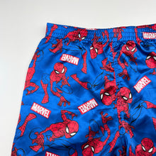Load image into Gallery viewer, Boys Marvel, Spiderman lightweight pyjama shorts, elasticated, EUC, size 6-8,  