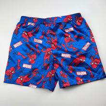 Load image into Gallery viewer, Boys Marvel, Spiderman lightweight pyjama shorts, elasticated, EUC, size 6-8,  