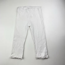 Load image into Gallery viewer, Girls H&amp;M, organic cotton blend cropped leggings, Inside leg: 30cm, FUC, size 6,  