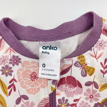Load image into Gallery viewer, Girls Anko, floral zip romper, FUC, size 0,  