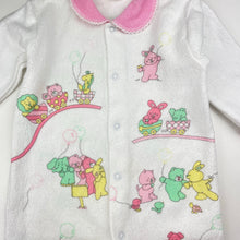 Load image into Gallery viewer, Girls vintage, coverall / romper, light marks on feet, FUC, size 0,  