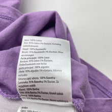 Load image into Gallery viewer, Girls Cotton On, purple cotton tee / top, rainbow, GUC, size 2,  